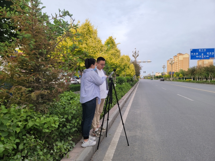 胡杨河市道路交通乌鲁木齐路点位现场监测